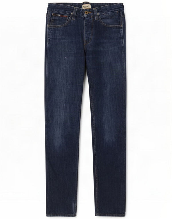 Tommy Hilfiger Slim Jeans til mænd W28 L32 Navy Blue Cotton