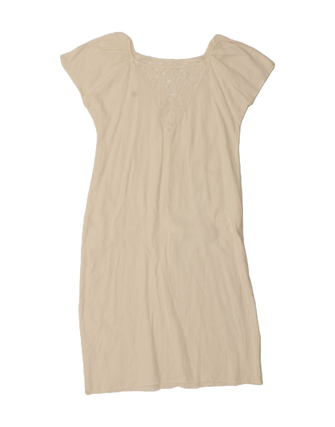 VINTAGE Womens Sundress UK 14 Large White Vintage Vintage and Second-Hand Vintage from Messina Hembry 