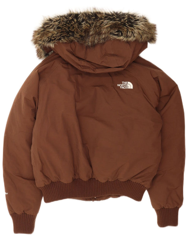 The North Face Dame Oversized hættepolstret jakke UK 10 Small Brown