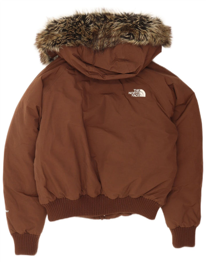 The North Face Dame Oversized hættepolstret jakke UK 10 Small Brown