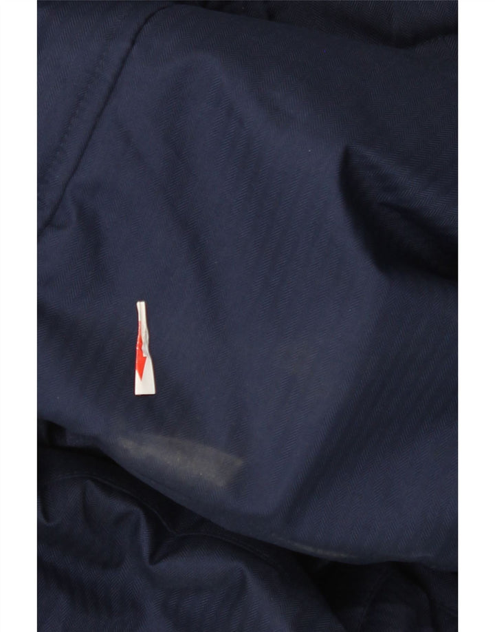 Besætningstøj Dame Hætte Oversized Polstret Frakke UK 8 Small Navy Blue