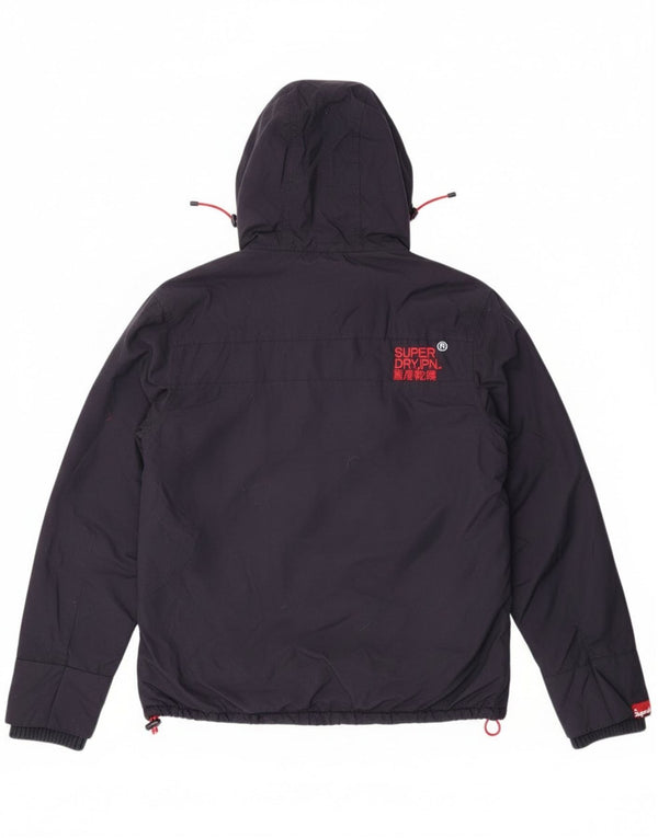 Superdry Graphic Windbreaker Jacket til kvinder UK 16 Large Navy Blue