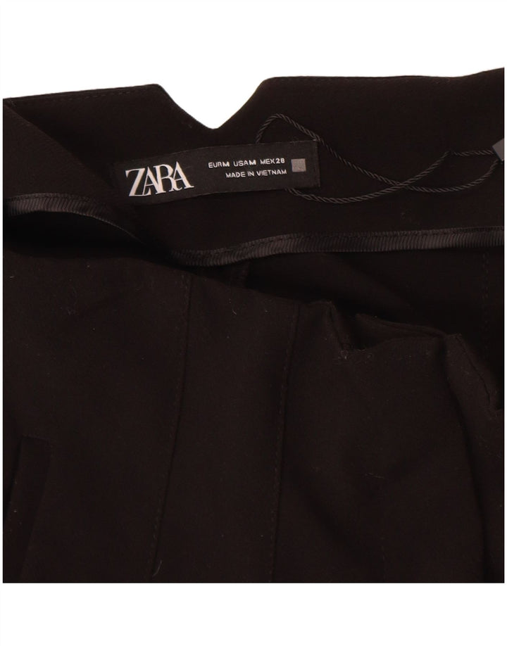 Zara koniske chinobukser til kvinder Medium W28 L27 Sort polyester