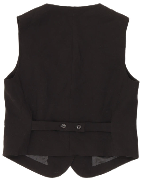 Zara Damevest UK 14 Stor sort polyester