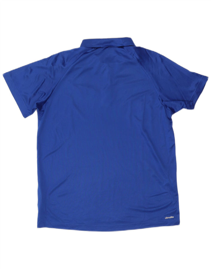 Adidas Herre Climalite Polo Shirt Large Blue Polyester Sports