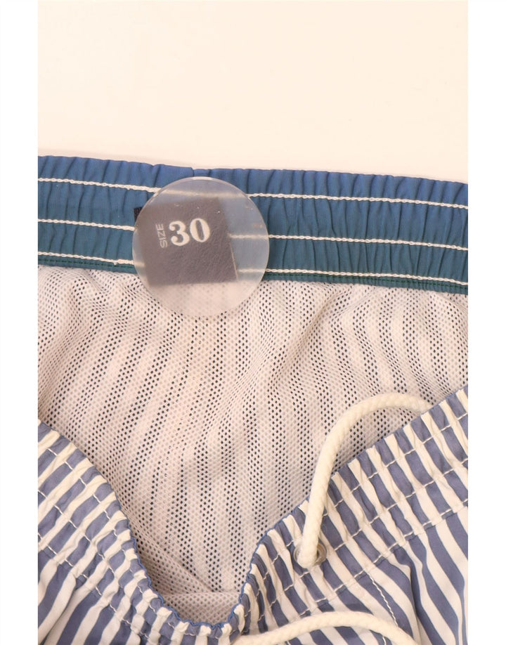 North Sails Badeshorts til mænd mellemblå stribet polyamid