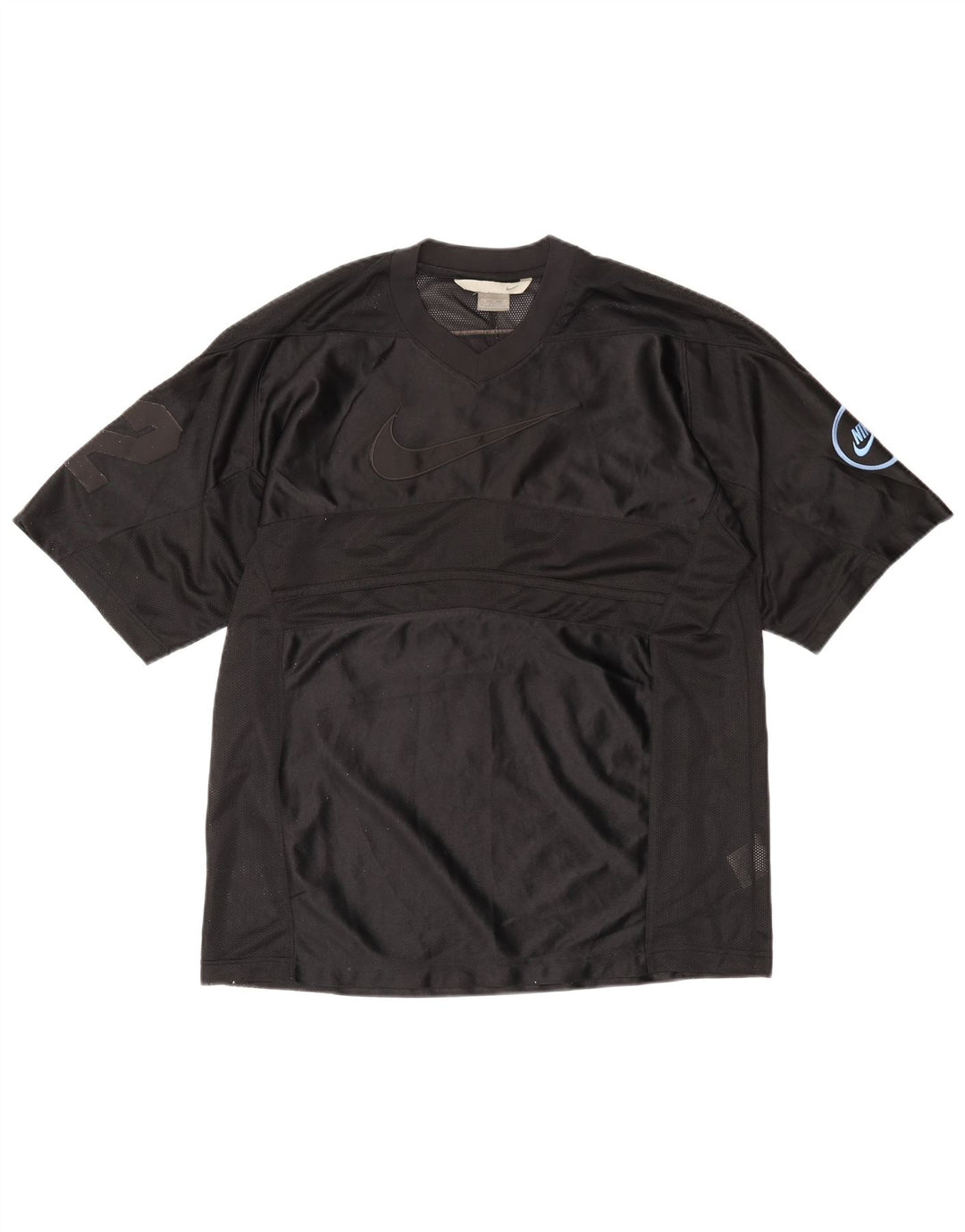 NIKE Grafisk T-shirt top mellem sort polyester til mænd