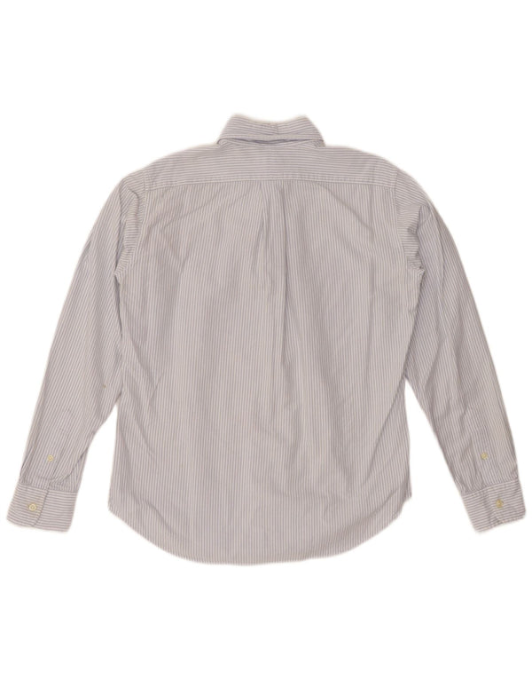 RALPH LAUREN Dame Classic Fit skjorte US 6 Medium Blue Pinstripe Cotton