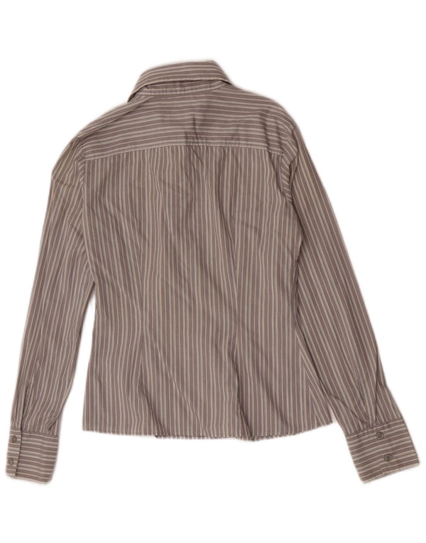 Benetton Dameskjorte UK 6 XS Gråstribet bomuld