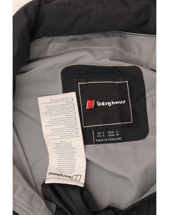 Berghaus Regnjakke med hætte til mænd UK 36 Small Black Colourblock Polyamid