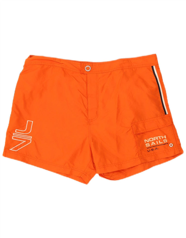 North Sails Herre Grafiske Badeshorts Stor Orange Polyamid