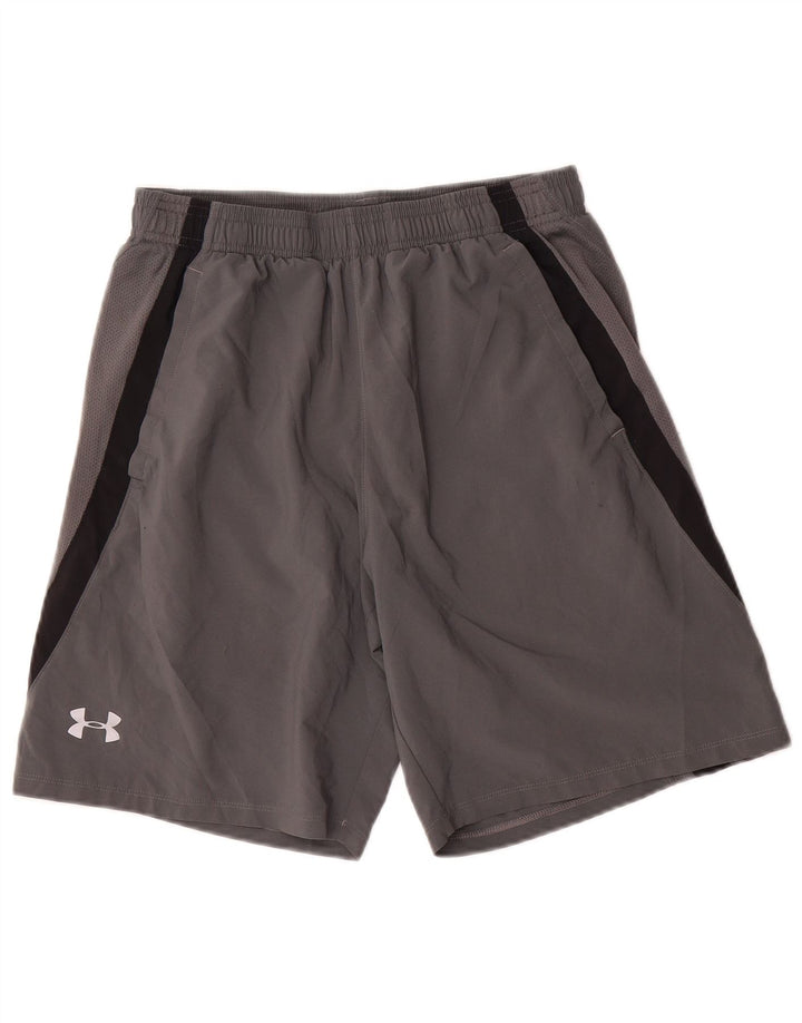 Under Armour Herre Heat Gear Sportsshorts Medium Grey Colourblock