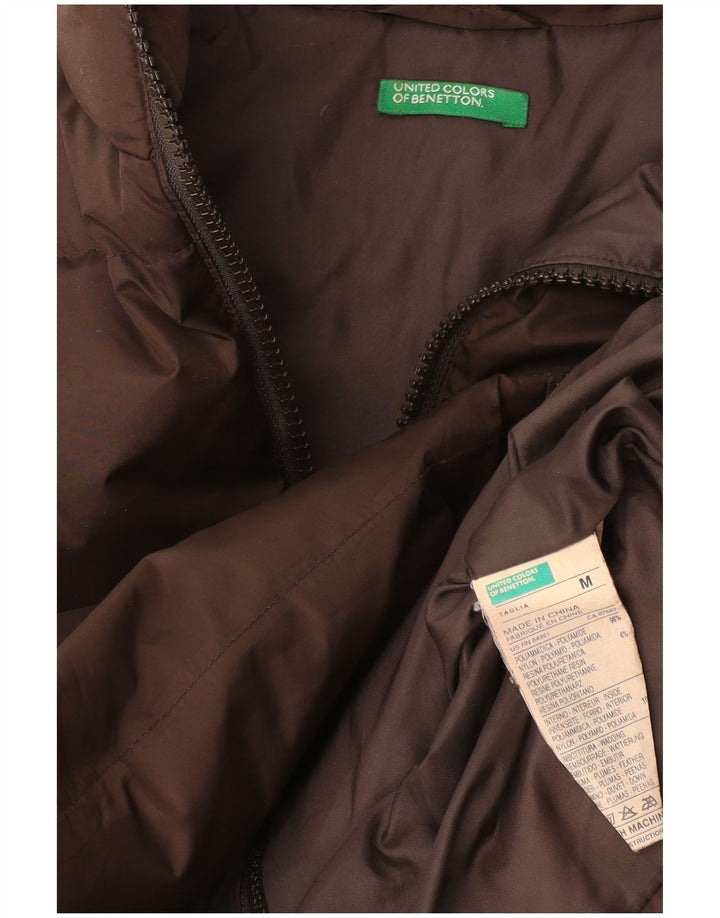Benetton Polstret Herrejakke UK 38 Medium Brun Polyamid