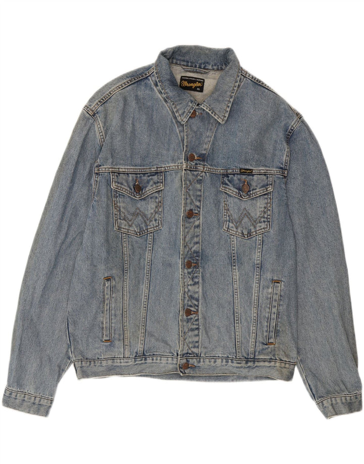 Wrangler Herre denimjakke UK 42 XL Blå Bomuld