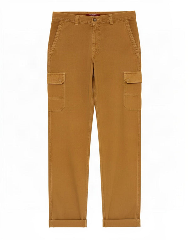 Carrera Herre 619 Straight Cargo Bukser W33 L30 Beige Bomuld