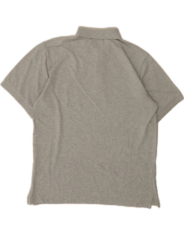 TRUSSARDI JEANS Mens Polo Shirt Large Grey Cotton Vintage Trussardi Jeans and Second-Hand Trussardi Jeans from Messina Hembry 