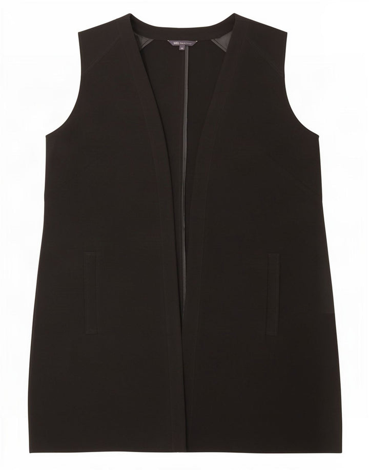 Marks & Spencer Dame Longline vest UK 18 XL Sort Polyester