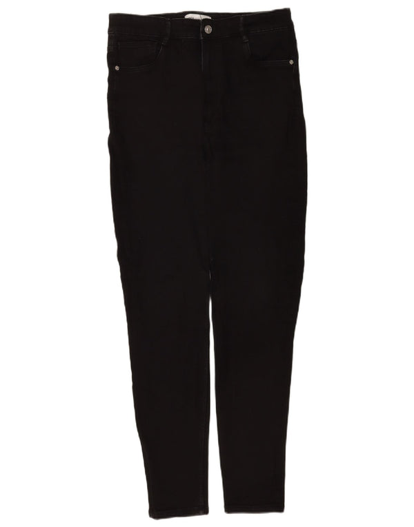 Zara Dame Skinny Jeans EU 42 Large W32 L28 Sort Bomuld
