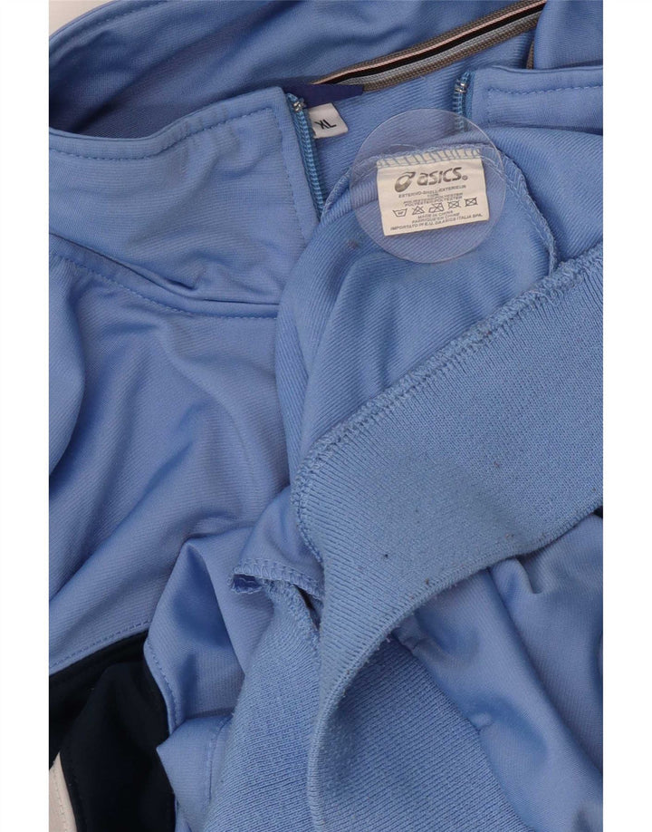 Asics Træningsdragt til mænd Topjakke XL Blå Colourblock Polyester