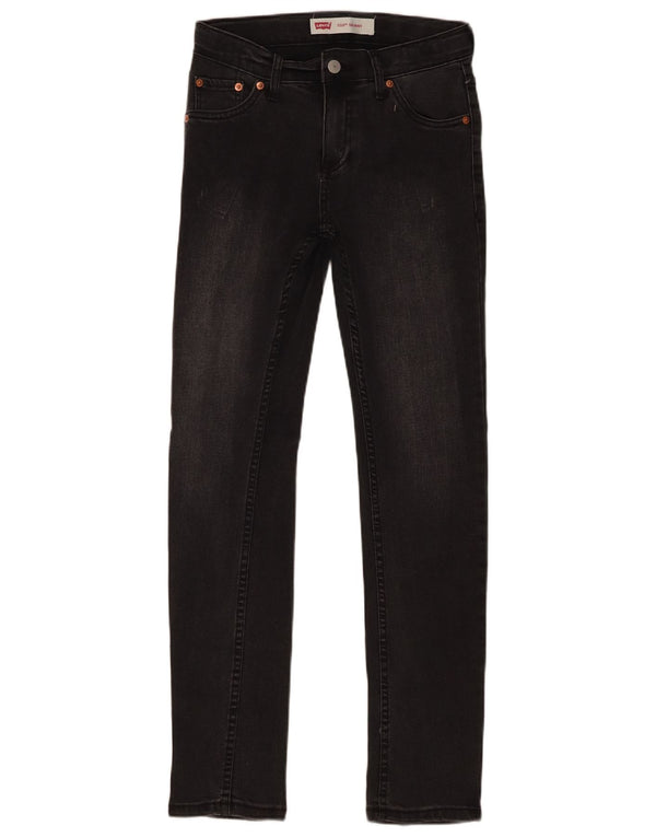 Levi's Boys 510 Skinny Jeans 13-14 år W28 L29 sort bomuld