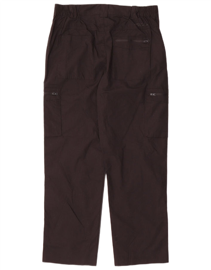 Mountain Warehouse Mens Straight Cargo Trousers W32 L28 Black Polyester