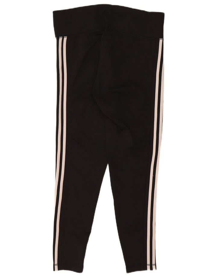 ADIDAS Dame Climalite Leggings UK 20/22 XL Sort Polyester