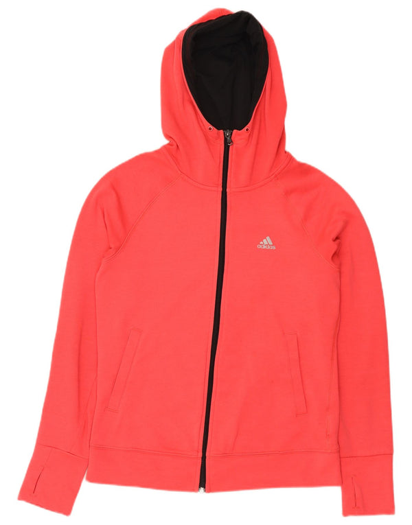 Adidas Dame Climalite Hættetrøje Sweater UK 8/10 Lille Pink Polyester