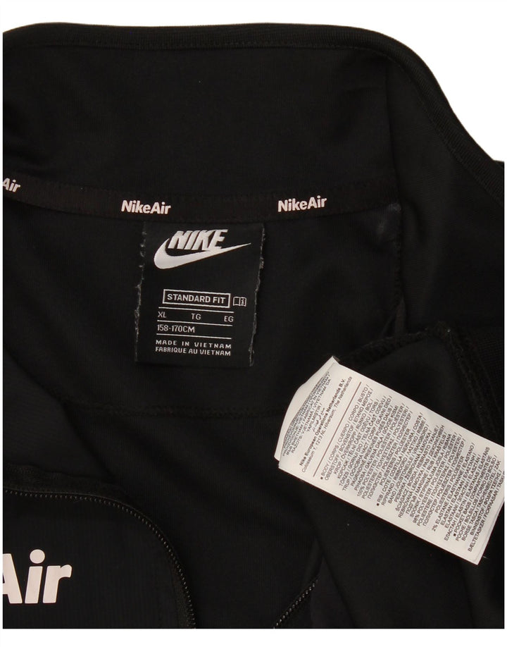 Nike Boys Standard Zip Neck Sweatshirt Jumper 13-14 år XL Sort