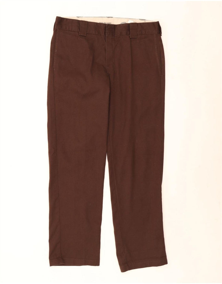 Dickies Straight Chino bukser til mænd W34 L32 brun polyester