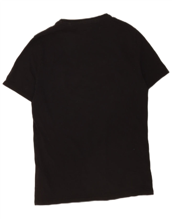 Guess Herre Slim Fit Grafisk T-Shirt Top Medium Sort Bomuld