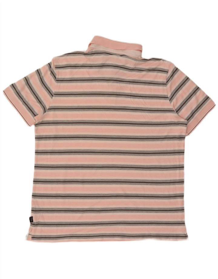 Hugo Boss Herre Polo Shirt 2XL Pink Stribet