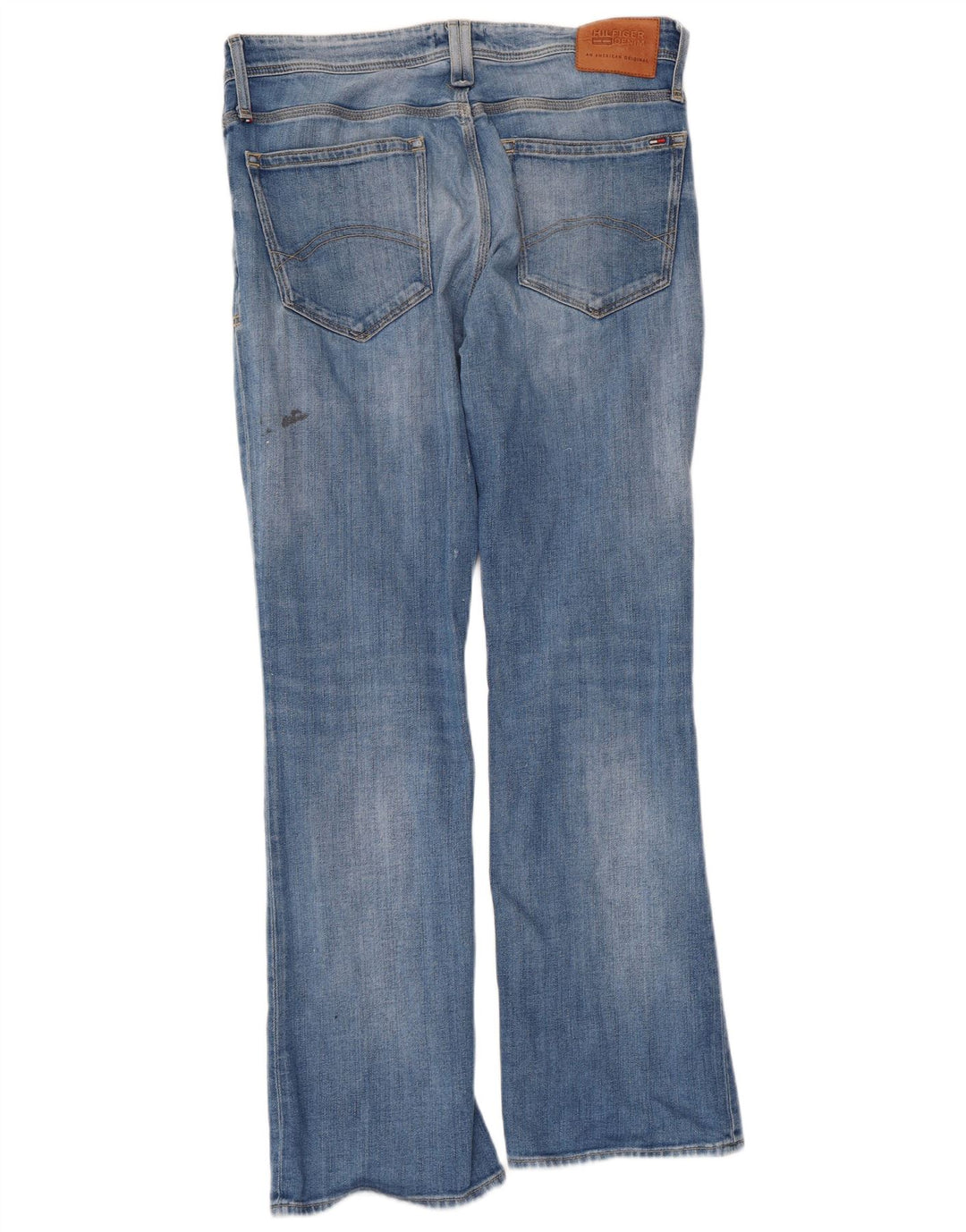 TOMMY HILFIGER Dame Bootcut Jeans W34 L32 Blå Bomuld