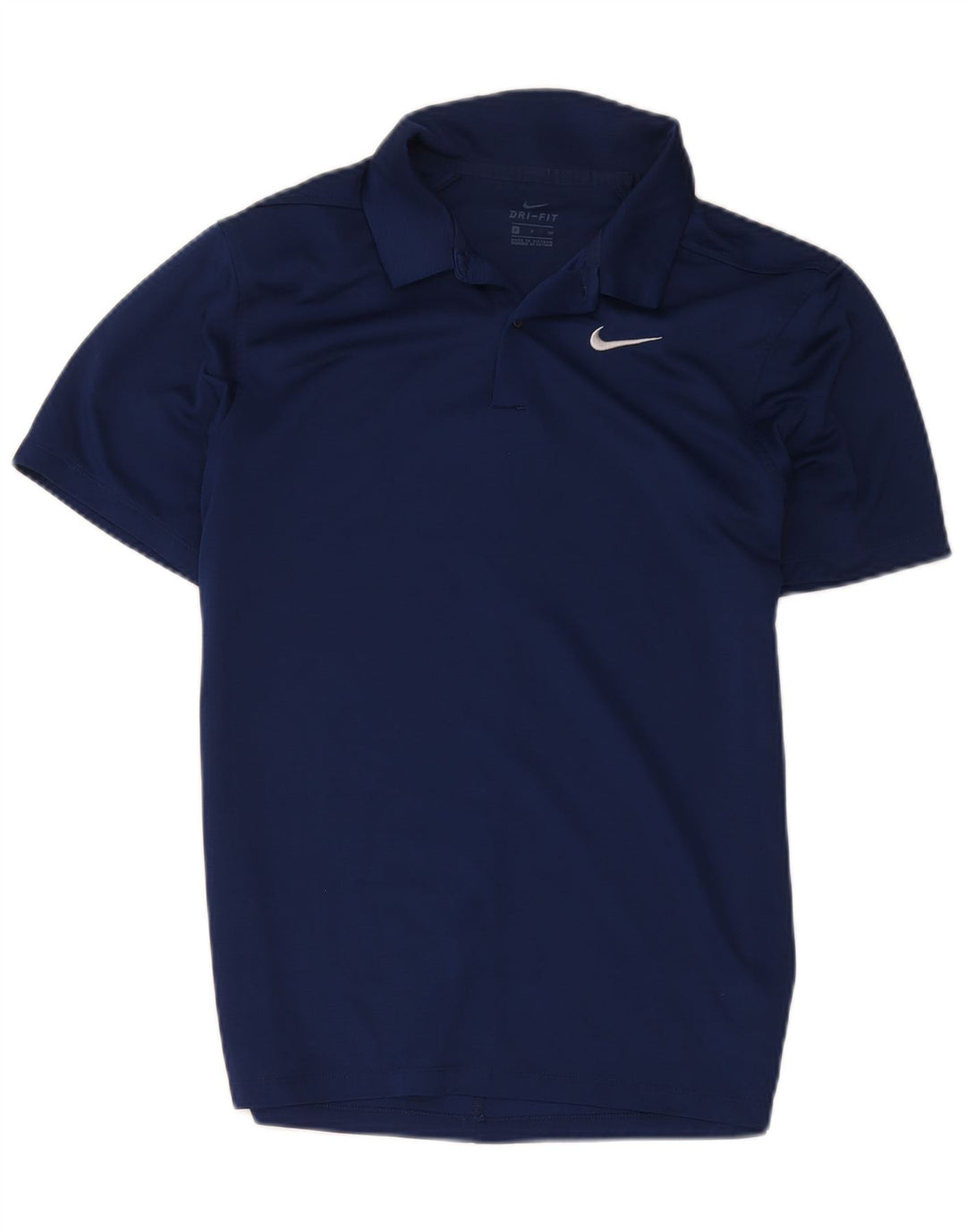 Nike Dri Fit poloshirt til mænd, lille marineblå polyester