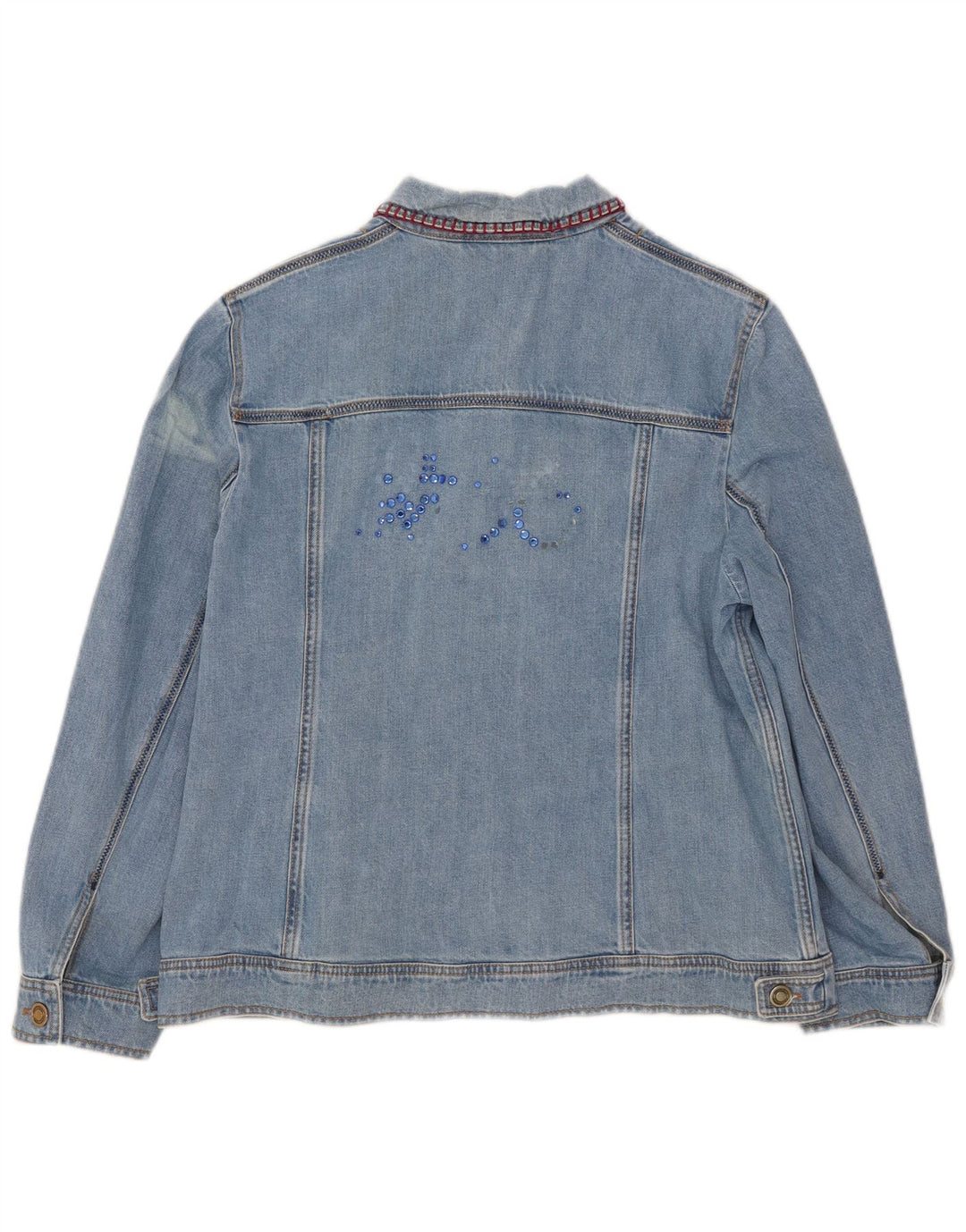 Antonette Dame denimjakke UK 18 XL Blå Bomuld