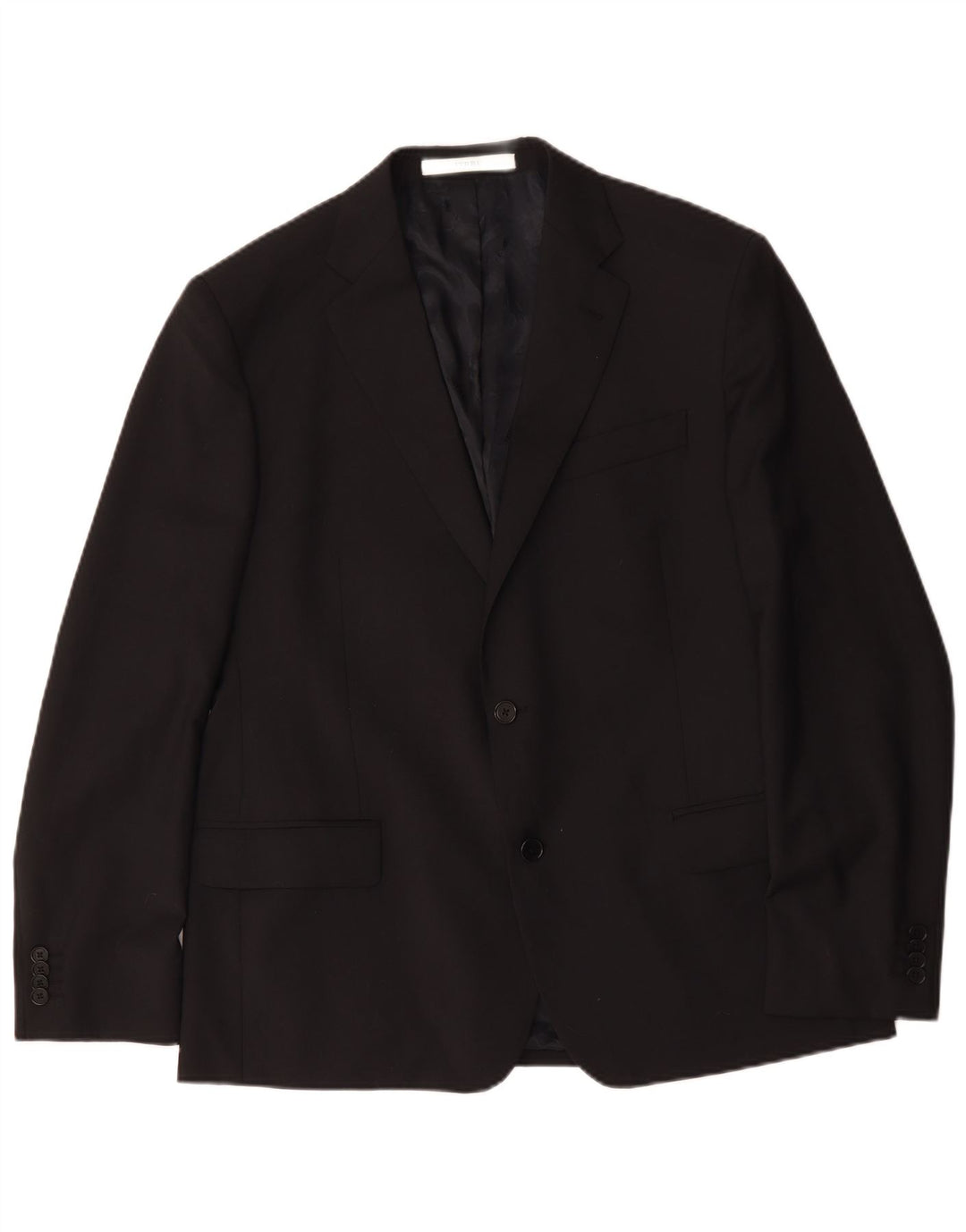 Ferre Herre 2 Knaps Blazer Jakke IT 54 2XL Sort Uld