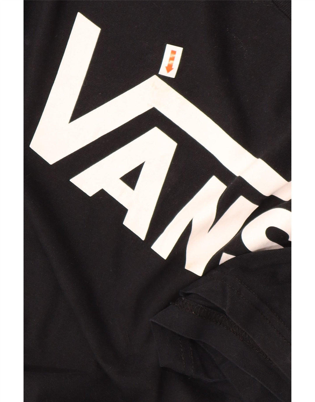 Vans Herre Classic Fit Grafisk T-Shirt Top Stor Sort Bomuld