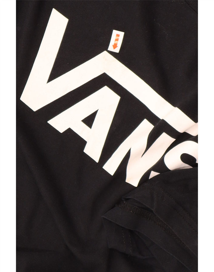 Vans Herre Classic Fit Grafisk T-Shirt Top Stor Sort Bomuld