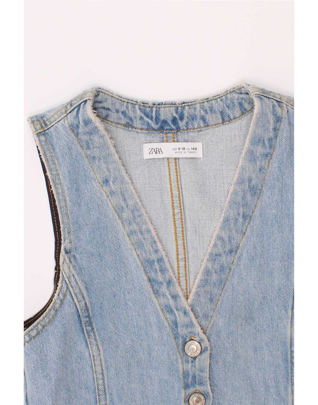 Zara piger denim vest 9-10 år blå