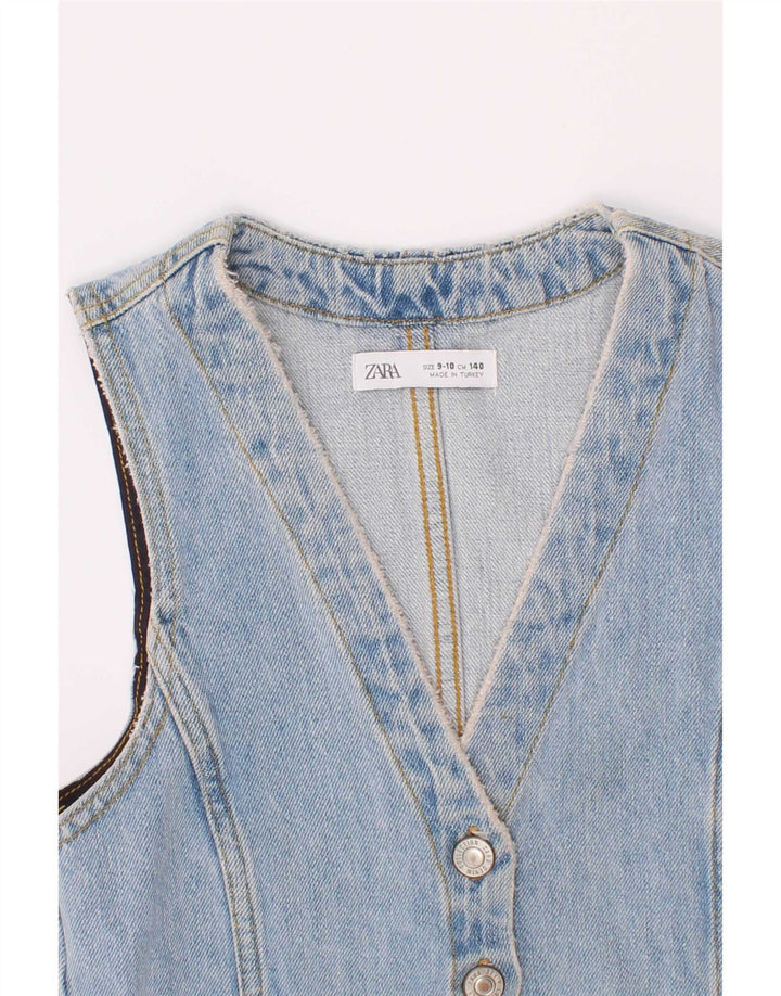 Zara piger denim vest 9-10 år blå