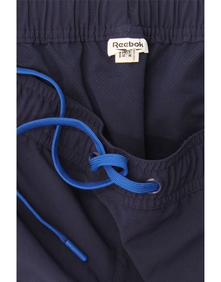 REEBOK Mens Sport Shorts Large Navy Blue Vintage Reebok and Second-Hand Reebok from Messina Hembry 