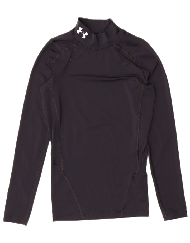 UNDER ARMOUR Compression Top Langærmet UK 8 Small Black Polyester