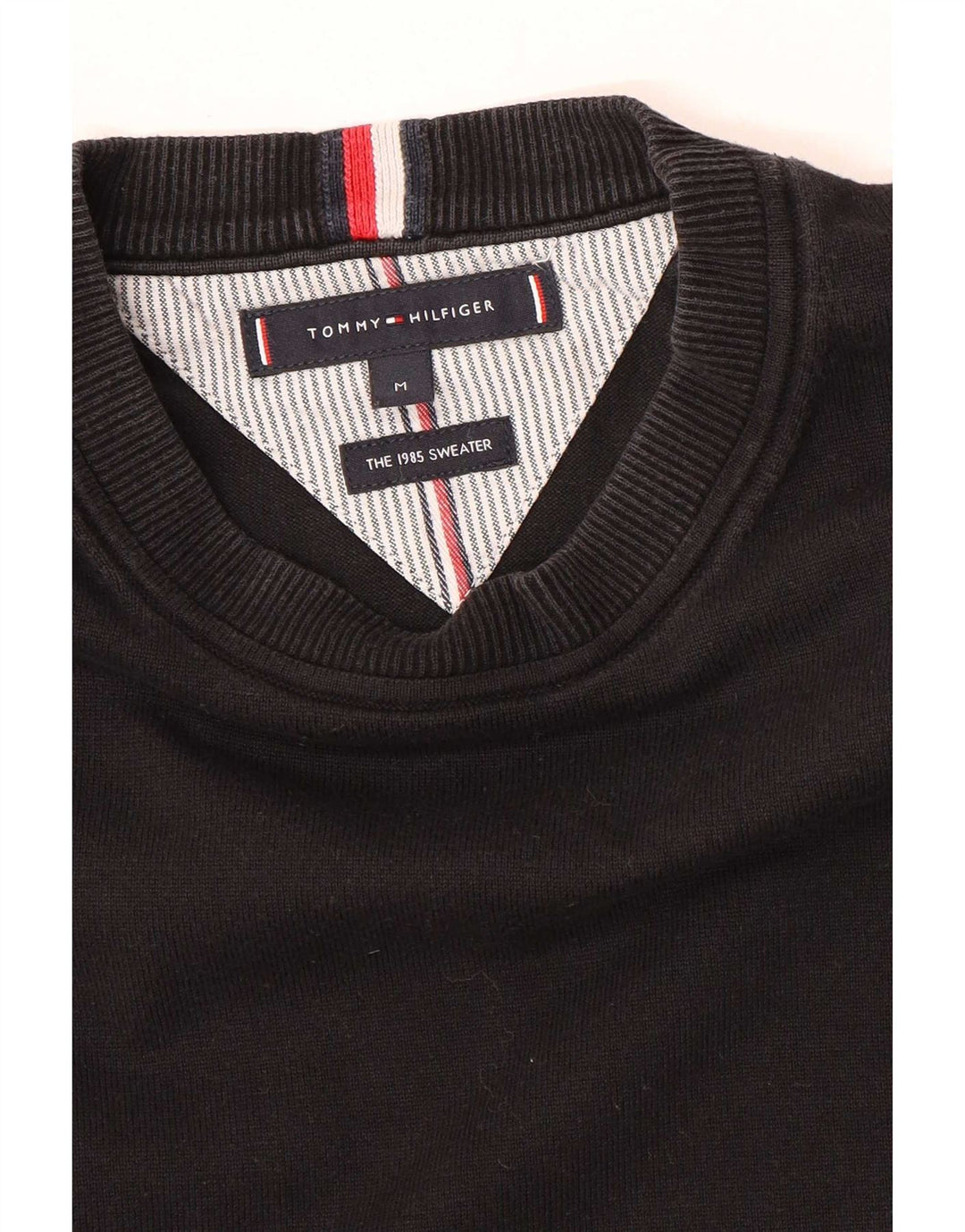 Tommy Hilfiger Herre Crew Neck Jumper Sweater Medium Sort