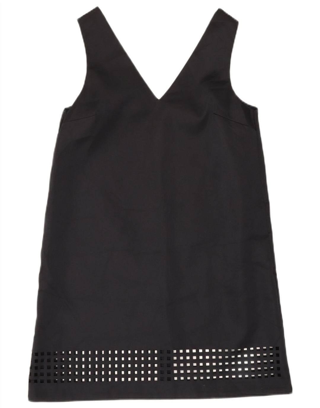 TOPSHOP Womens Sleeveless Shift Dress UK 10 Small Black Polyester