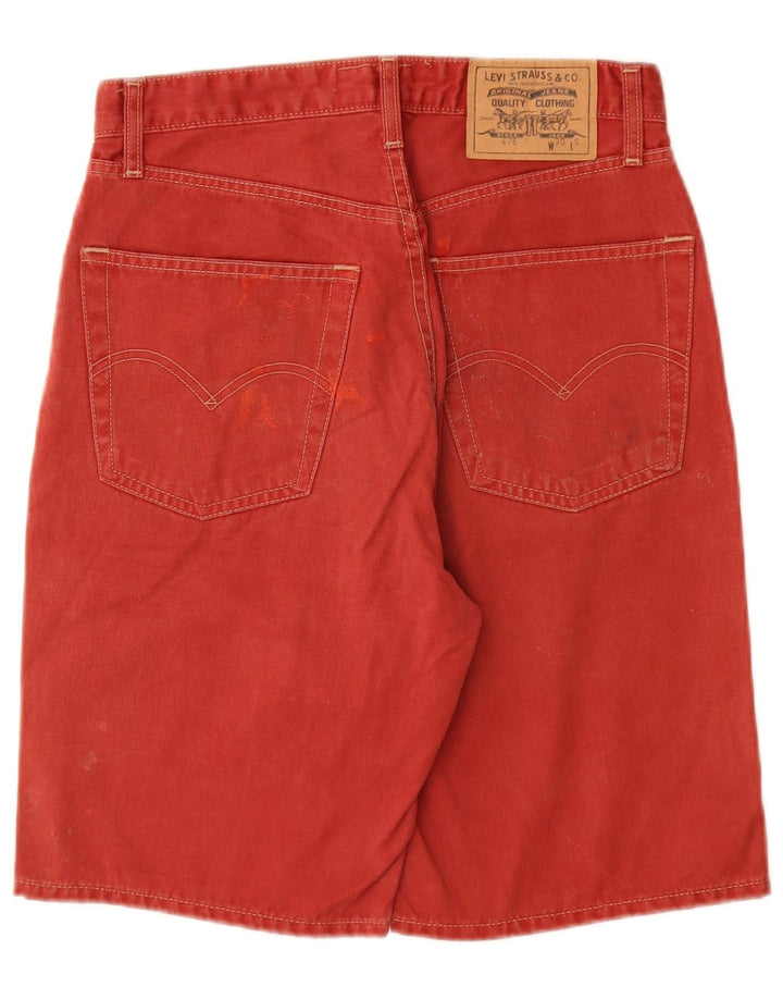 LEVI'S Herre 476 Denim Shorts W30 Medium Rød Bomuld