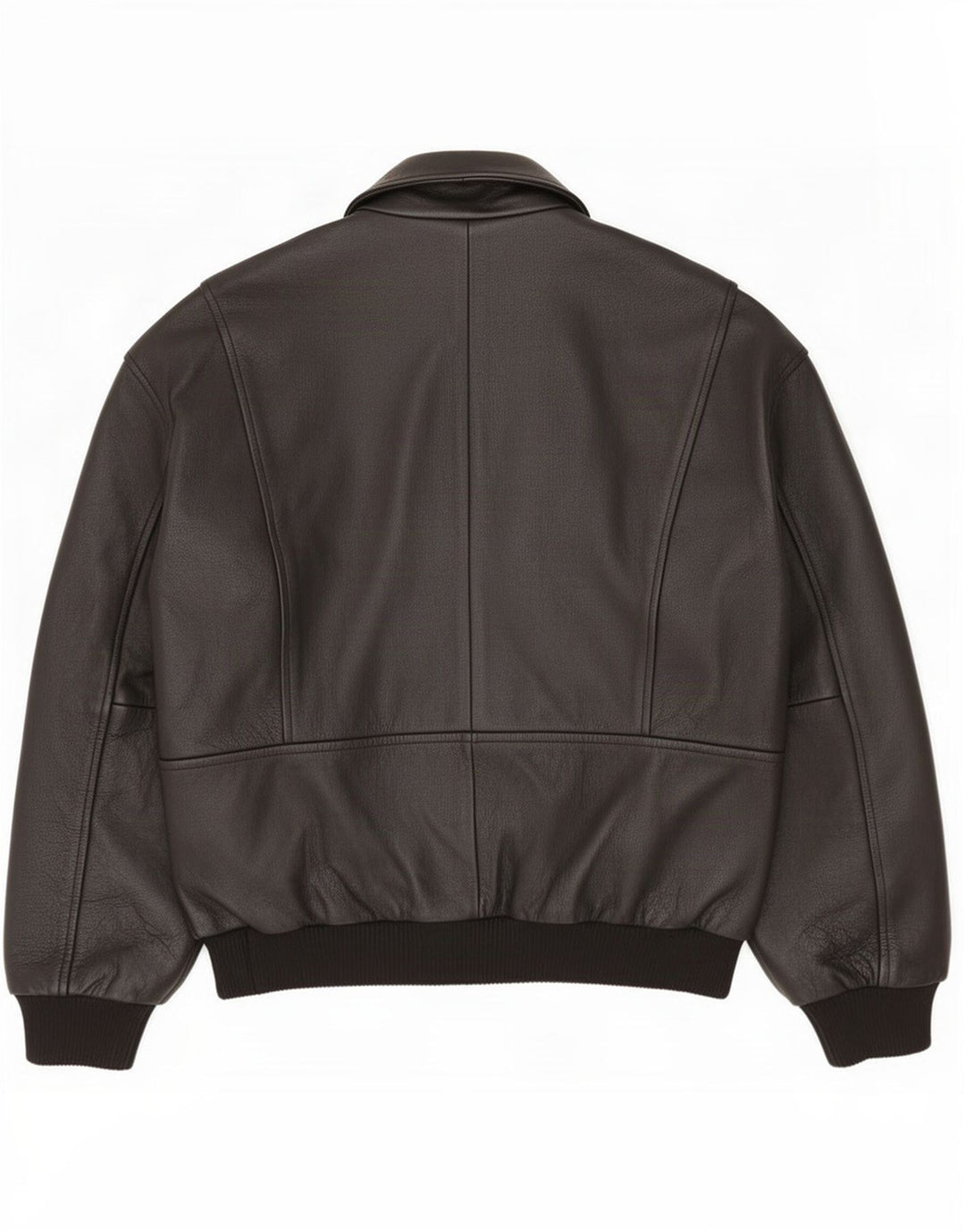 Vintage herre læderjakke IT 52 XL Sort