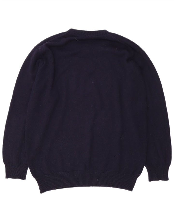 Lyle & Scott Herre sweater med rund hals, medium marineblå