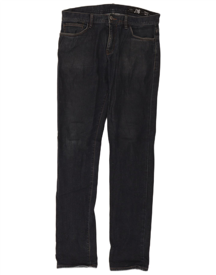 Armani Exchange Herre Straight Jeans W30 L32 Marineblå Bomuld