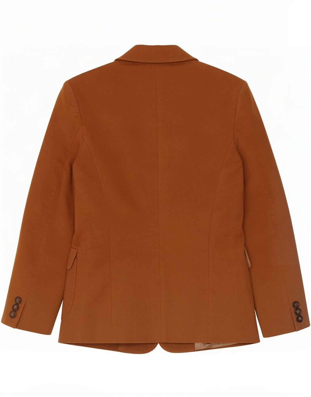 Seventy Dame 2-knaps Blazer Jacket IT 40 Small Brown Cotton