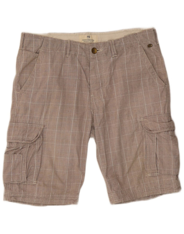 Scotch & Soda Herre Cargo Shorts W32 Medium Grey Ternet bomuld