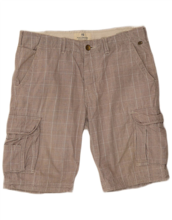 Scotch & Soda Herre Cargo Shorts W32 Medium Grey Ternet bomuld